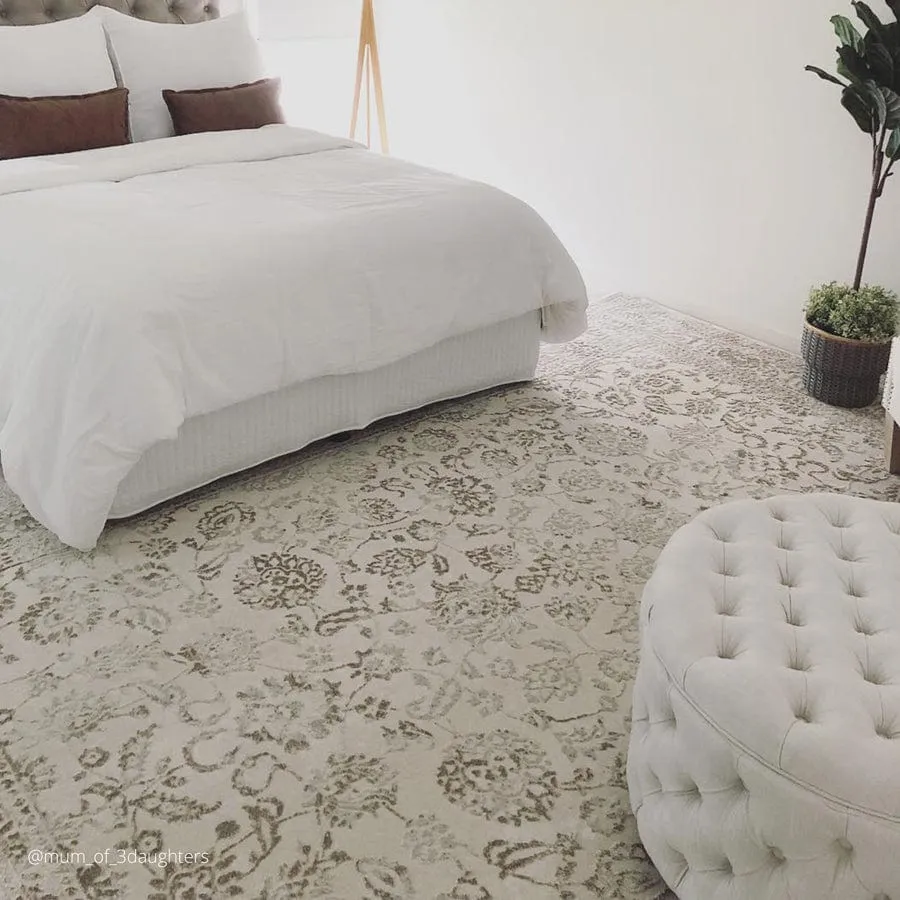 Emma Storage Ottoman Large 75cm Linen White