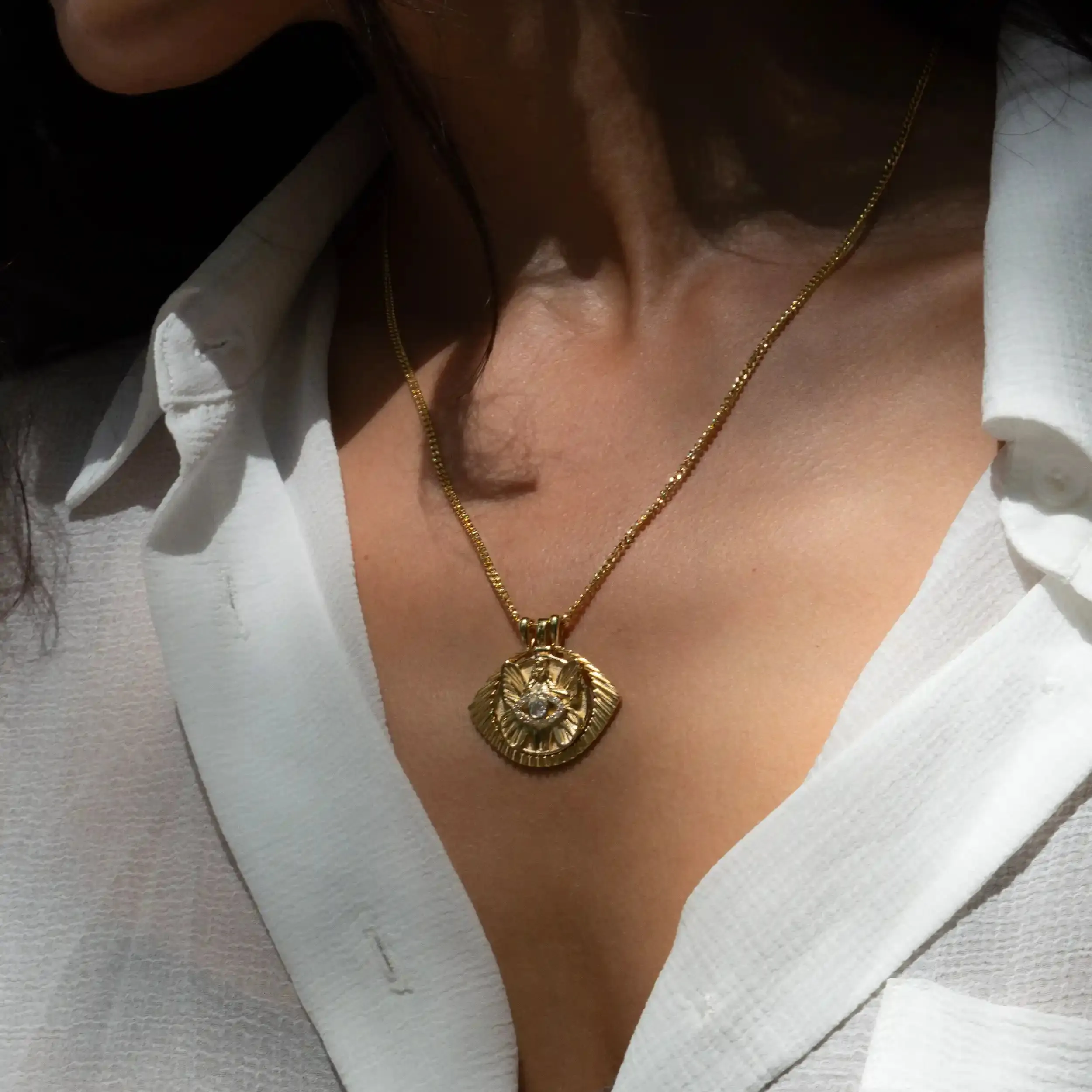 Eye of Psyche Halo Necklace Set