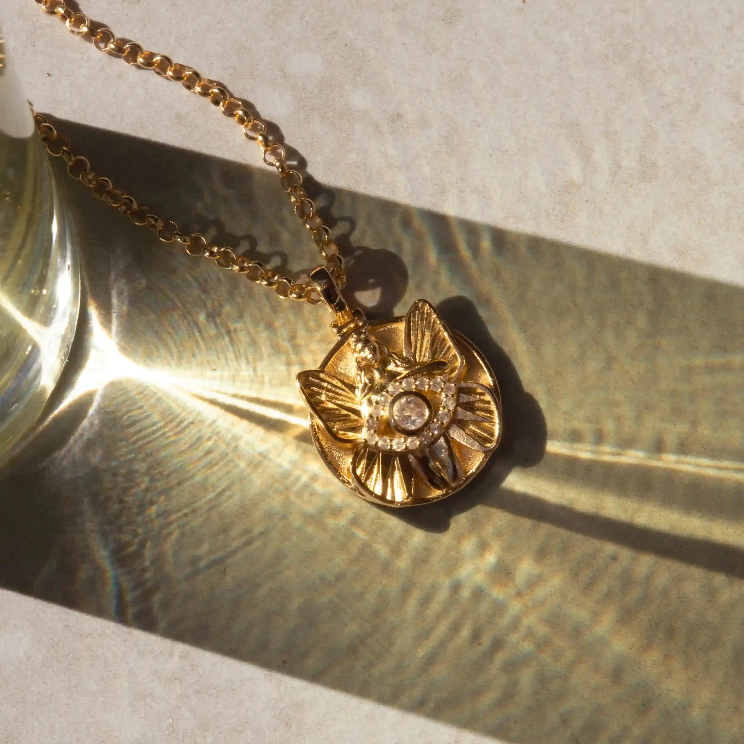 Eye of Psyche Halo Necklace Set