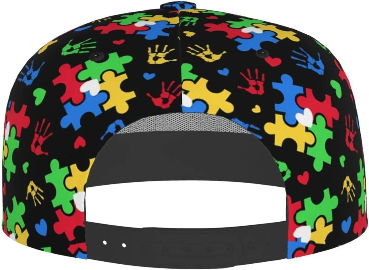 Funny Baseball Cap, Flat-Brimmed Hat, Adjustable Snapback Hat for Men and Women