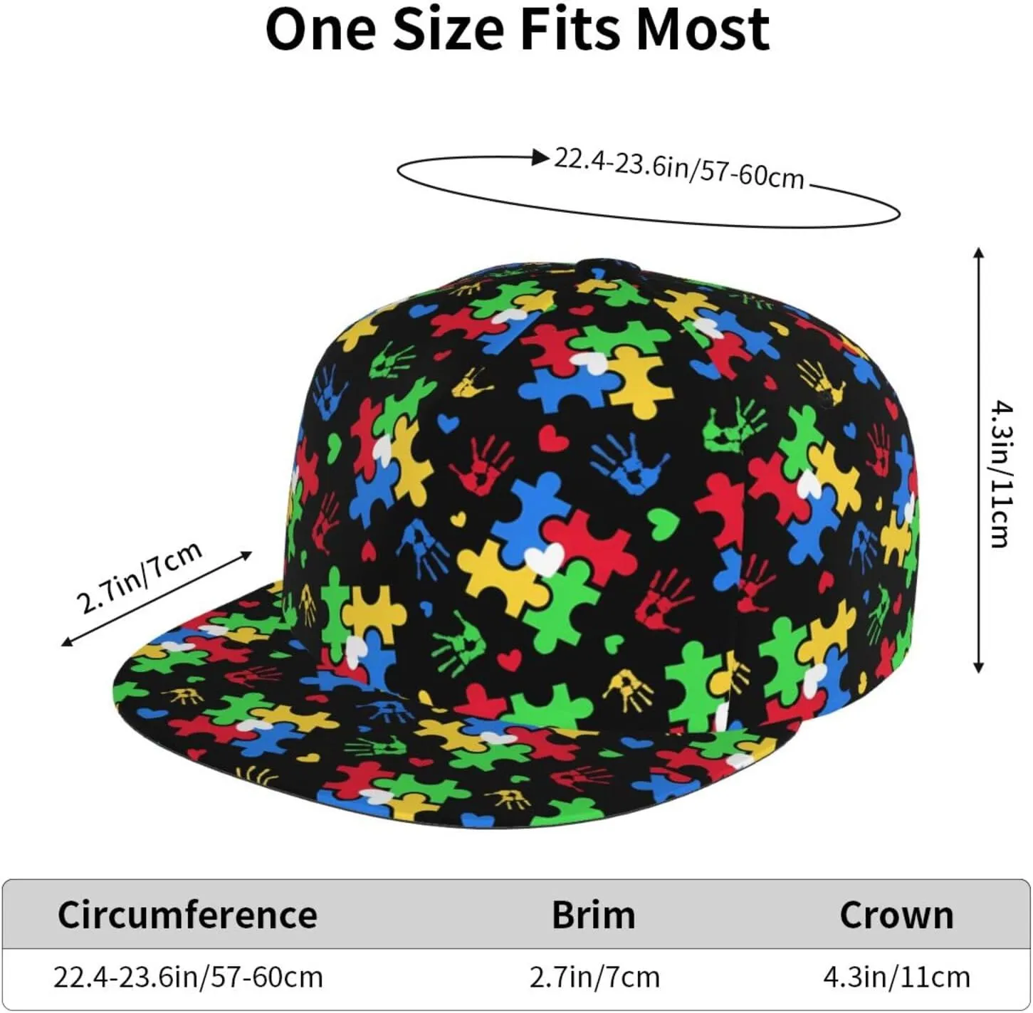 Funny Baseball Cap, Flat-Brimmed Hat, Adjustable Snapback Hat for Men and Women