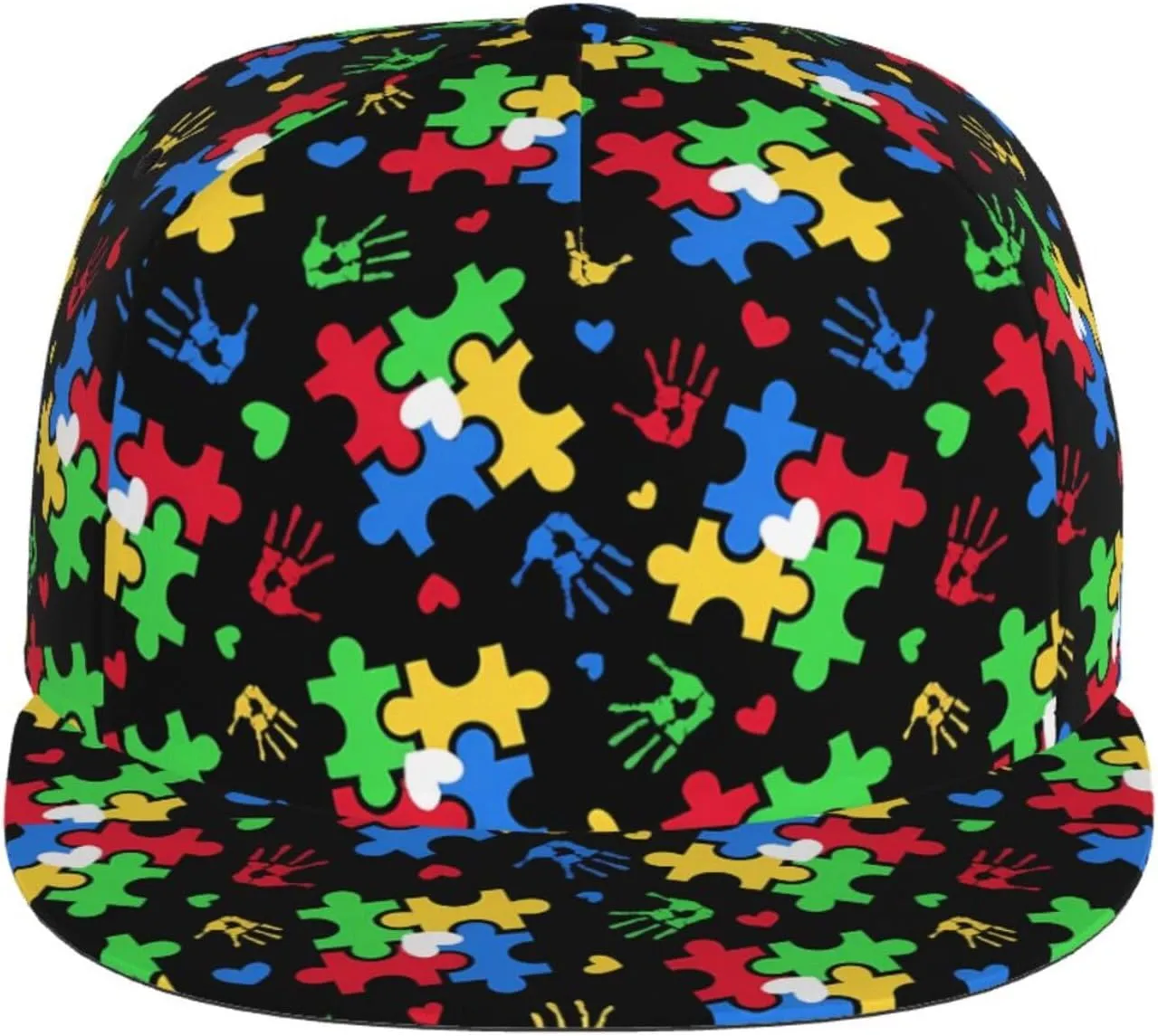 Funny Baseball Cap, Flat-Brimmed Hat, Adjustable Snapback Hat for Men and Women