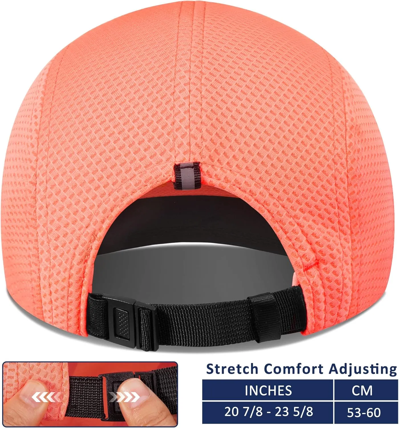 GADIEMKENSD Women's Race Day Running Cap Performance Mesh Hat - Excellent Ventilation, Lightweight, Reflective Safety
