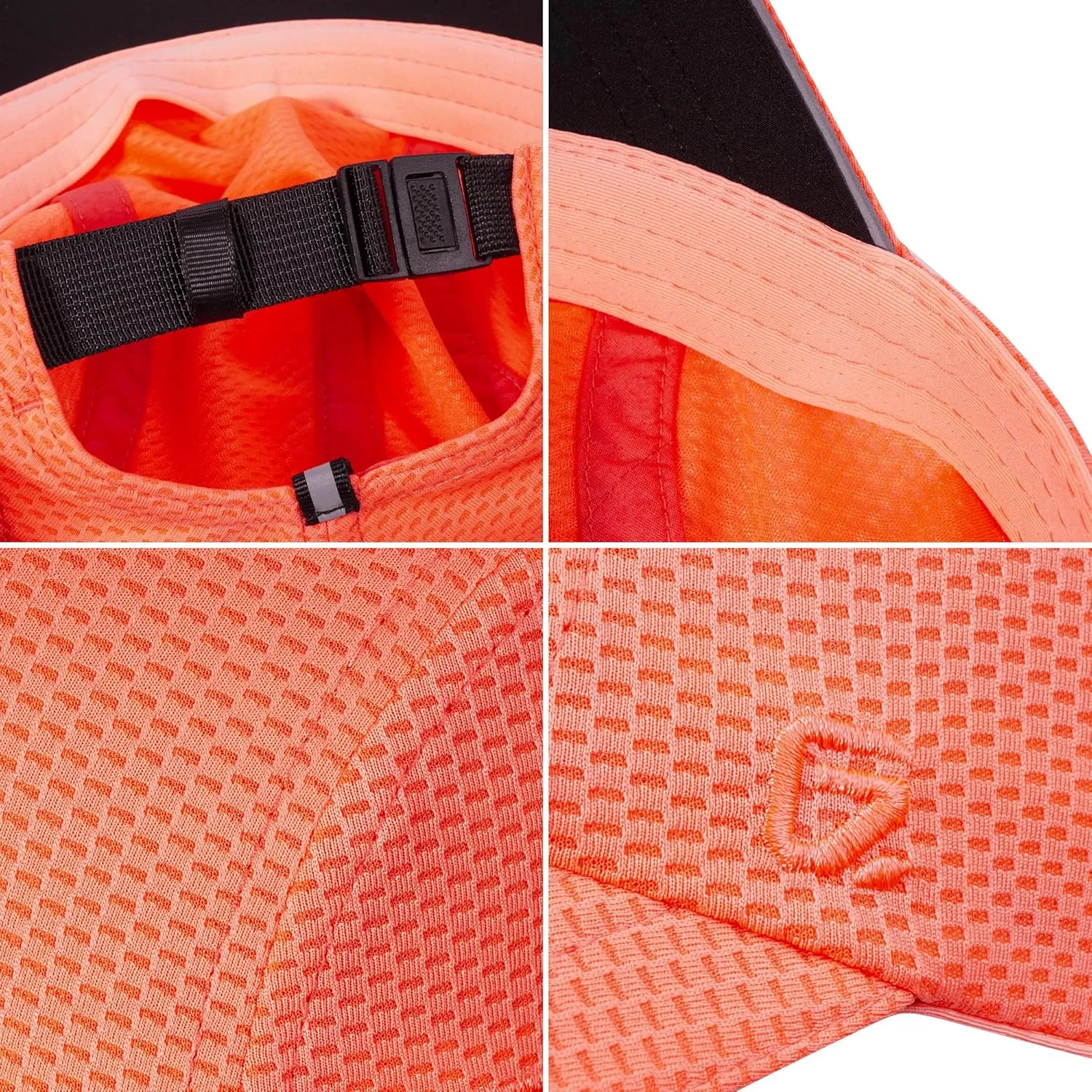 GADIEMKENSD Women's Race Day Running Cap Performance Mesh Hat - Excellent Ventilation, Lightweight, Reflective Safety