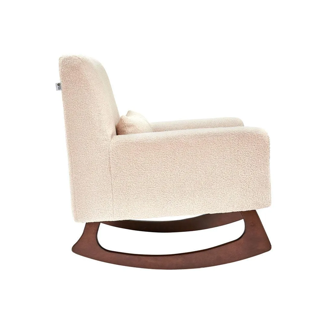 Gaia Baby Serena Rocking/Feeding Chair - Biscuit/Walnut