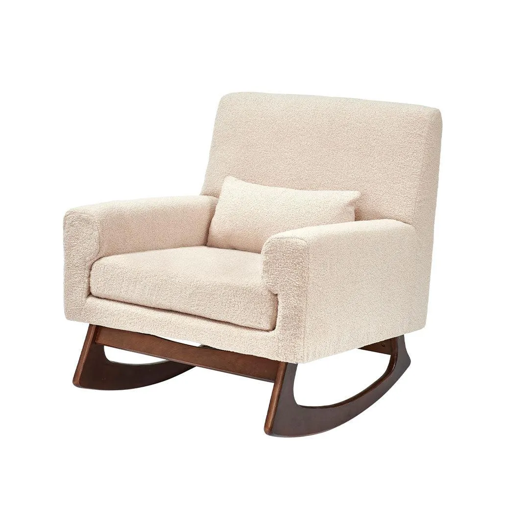 Gaia Baby Serena Rocking/Feeding Chair - Biscuit/Walnut