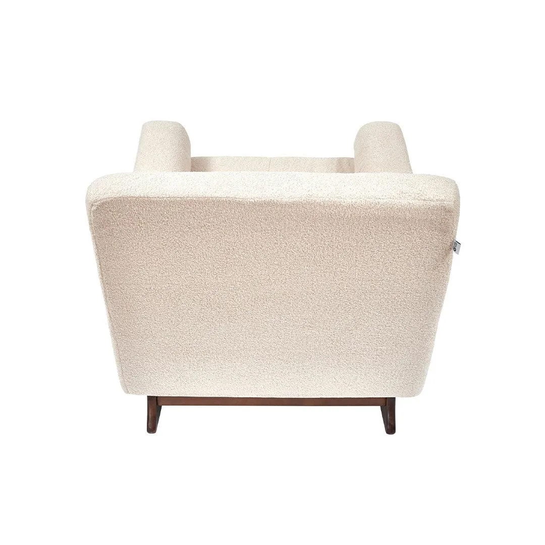 Gaia Baby Serena Rocking/Feeding Chair - Biscuit/Walnut