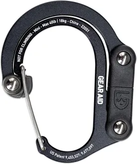 GEAR AID HEROCLIP Carabiner Gear Clip and Hook (Mini) for Travel