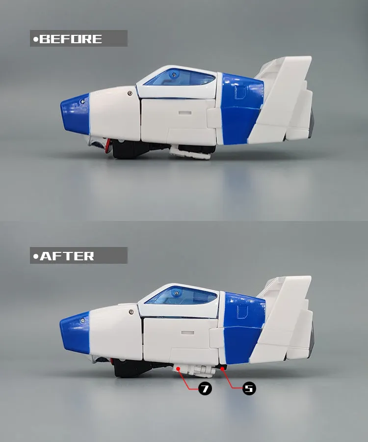 Go Better Studio GX-52 GX52 Gap fillers for Buzzworthy Bumblebee Legacy: Evolution Origin Autobot Jazz  ( Upgrade Kit  Gap Fillers)