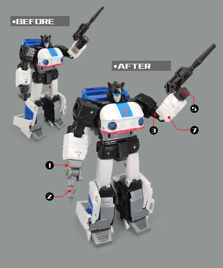 Go Better Studio GX-52 GX52 Gap fillers for Buzzworthy Bumblebee Legacy: Evolution Origin Autobot Jazz  ( Upgrade Kit  Gap Fillers)