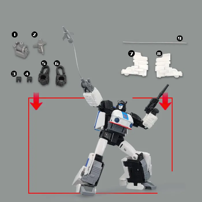 Go Better Studio GX-52 GX52 Gap fillers for Buzzworthy Bumblebee Legacy: Evolution Origin Autobot Jazz  ( Upgrade Kit  Gap Fillers)
