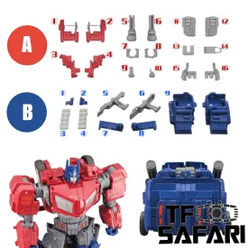 Go Better Studio GX-55A GX-55B GX55A GX55B Gap fillers for WFC Studio Series Voyager 03 Gamer Edition SS GE03 Optimus Prime Upgrade Kit