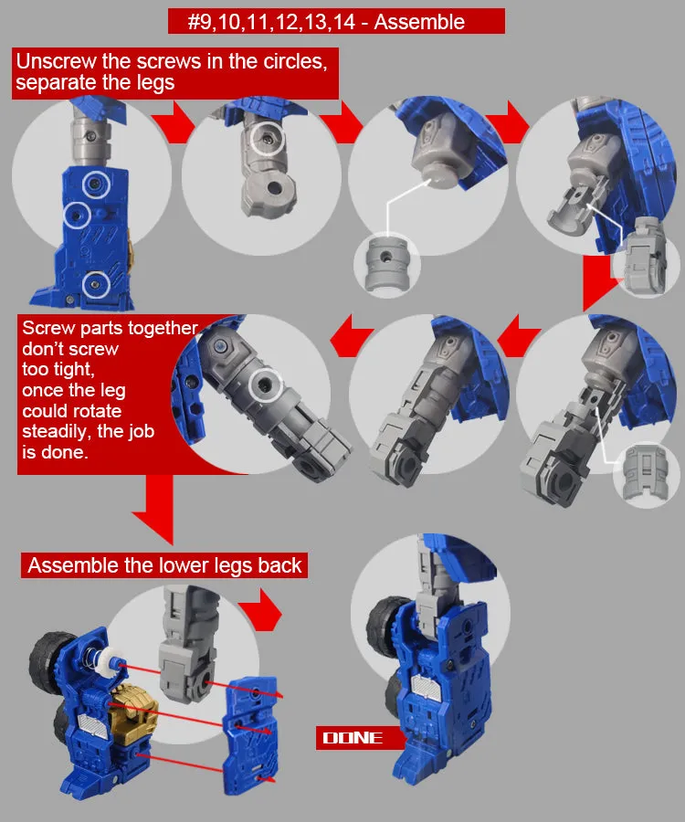 Go Better Studio GX-56 GX56 Gap fillers for Legacy Evolution Commander Armada Universe Optimus Prime Upgrade Kit