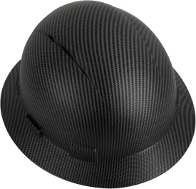HDPE Full Brim Hard Hat, Construction Safety Helmet with Vented Holes, 6 Point Adjustable Ratchet Suspension, Meets ANSI/ISEA Z89.1, Water Transfer Printing