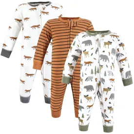 Hudson Baby Cotton Sleep and Play, Woodland Animals