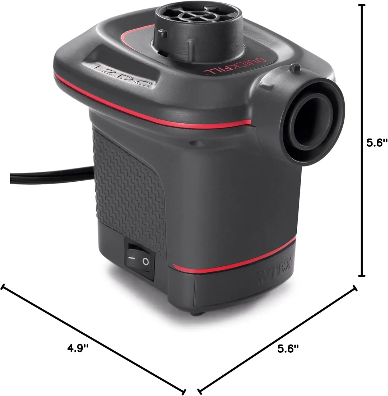 INTEX QuickFill Electric Air Pump: Inflates and Deflates Air Mattresses, Inflatable Kayaks, Boats, Toys