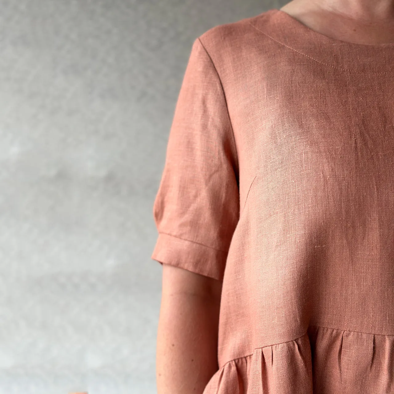 Kirsten Dress in 100% Linen - Taverna Pink Clay (Women)