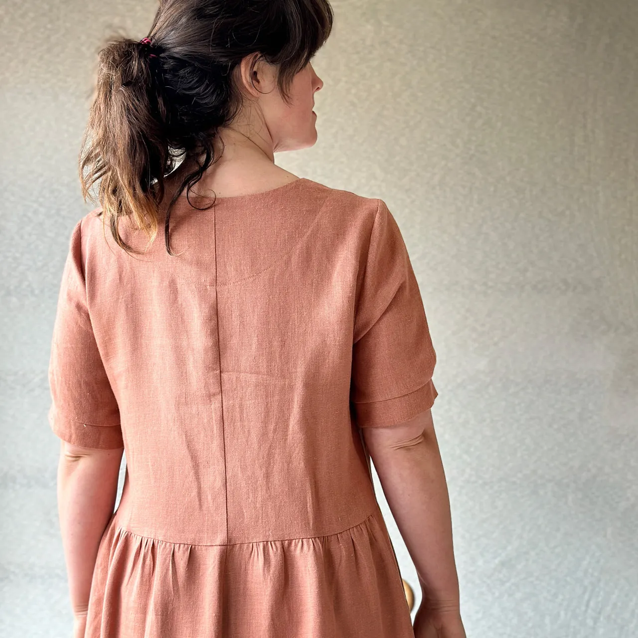 Kirsten Dress in 100% Linen - Taverna Pink Clay (Women)