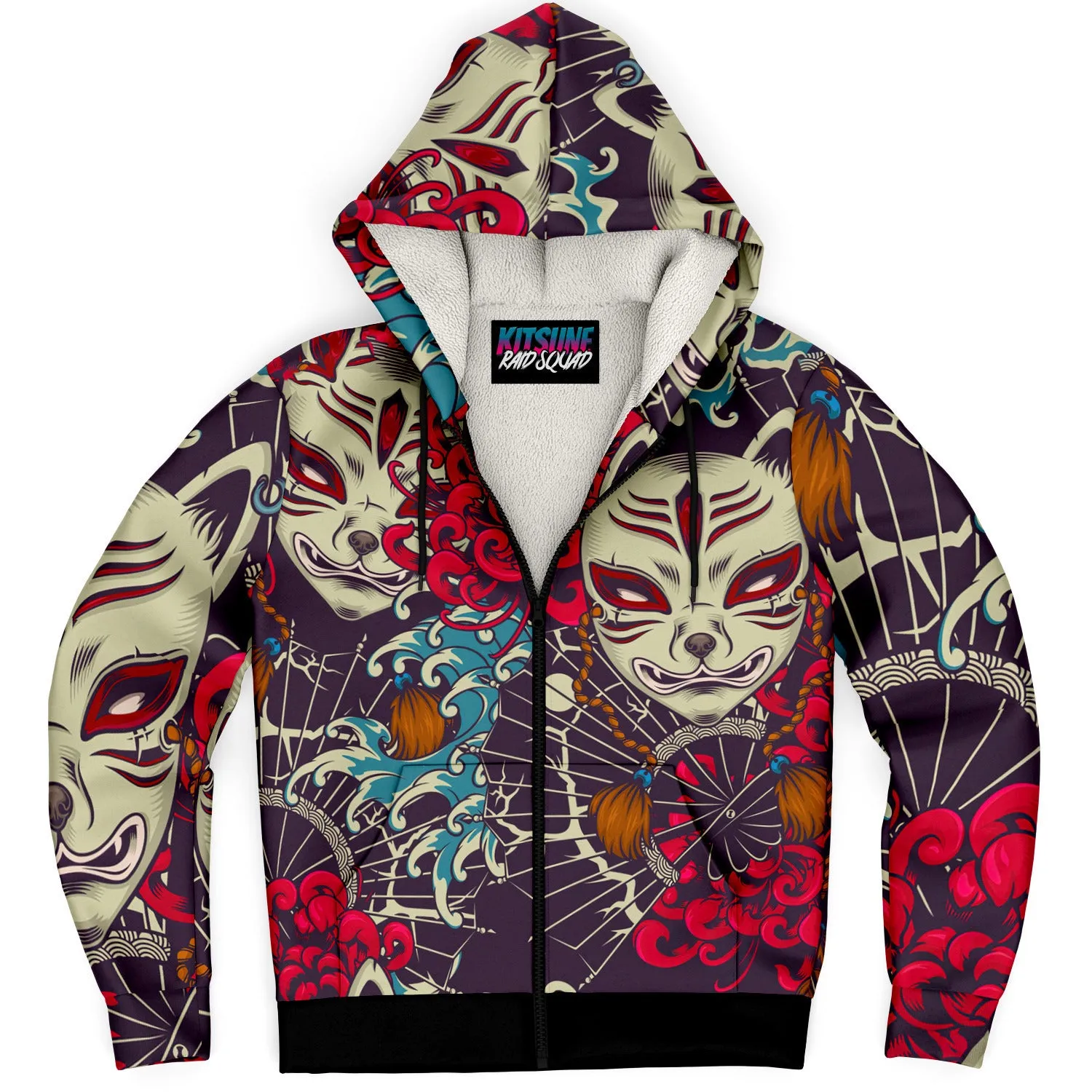 Kitsune Art Microfleece Ziphoodie