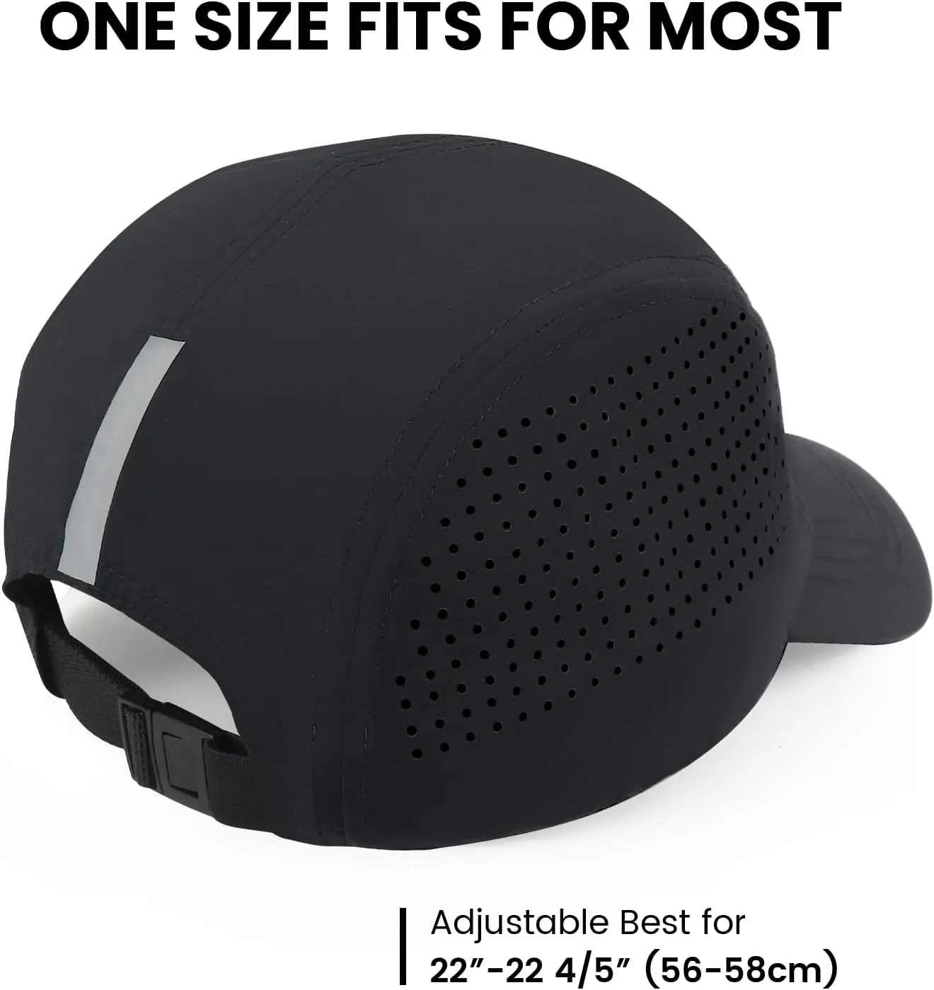 KOPHINOOR Baseball Cap Cooling Hat, Reflective Golf Running Hat for Men Women, Foldable Performance Hat for Outdoors