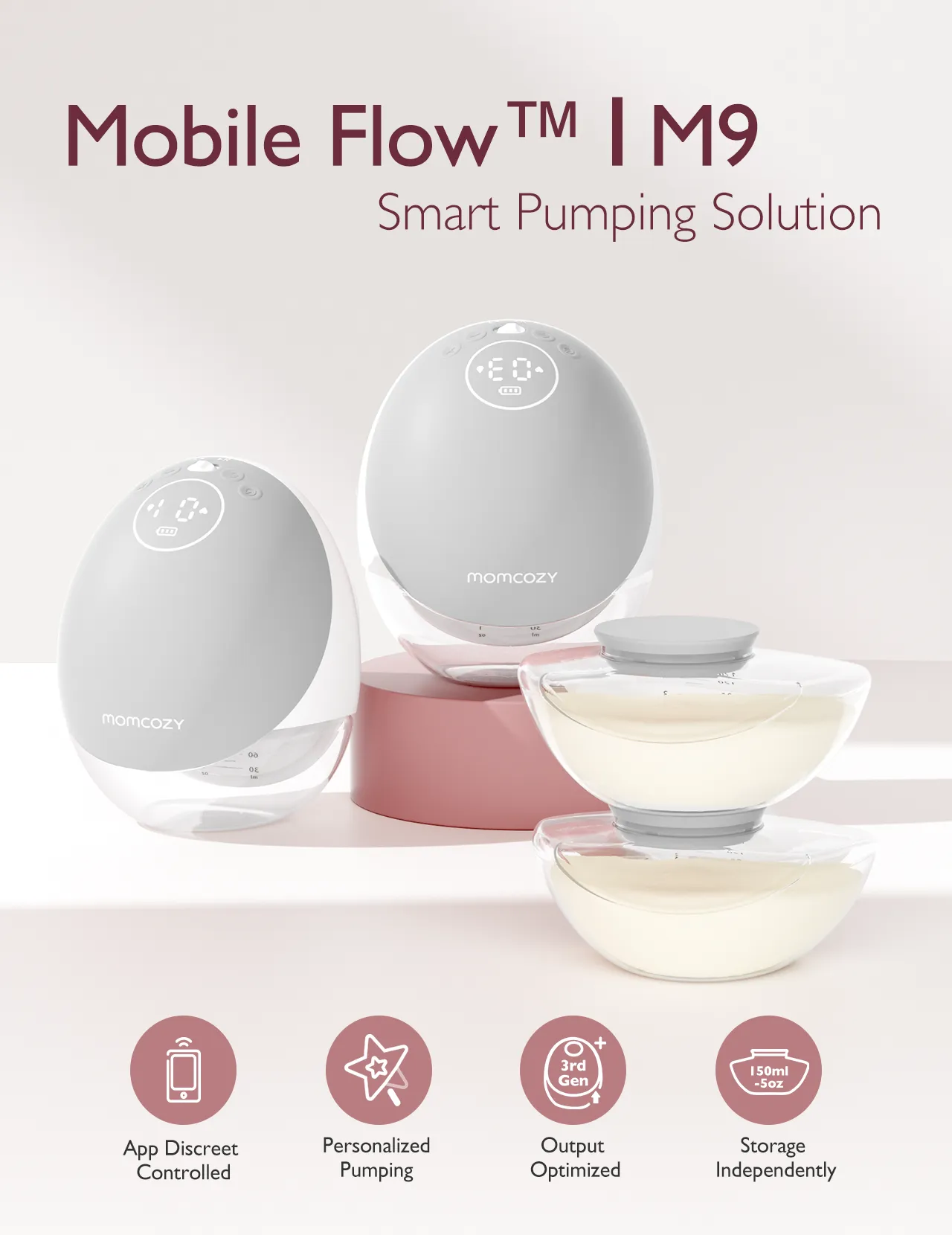 Momcozy Mobile Flow™ Hands-Free Breast Pump | M9