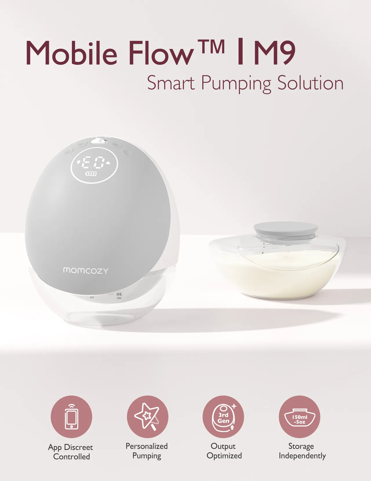 Momcozy Mobile Flow™ Hands-Free Breast Pump | M9