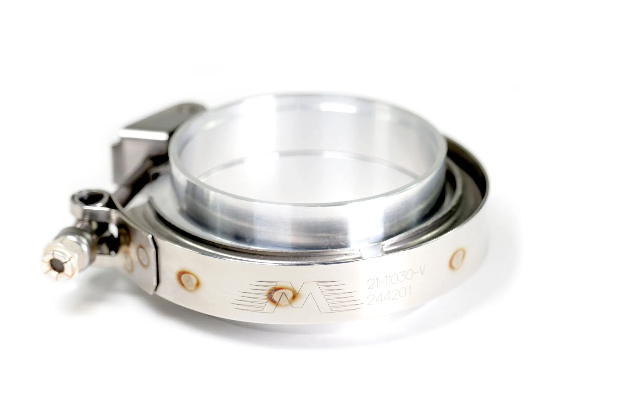 Motion Raceworks 2.5" Aluminum O-ring V-Band Set w/ Quick Release Clamp