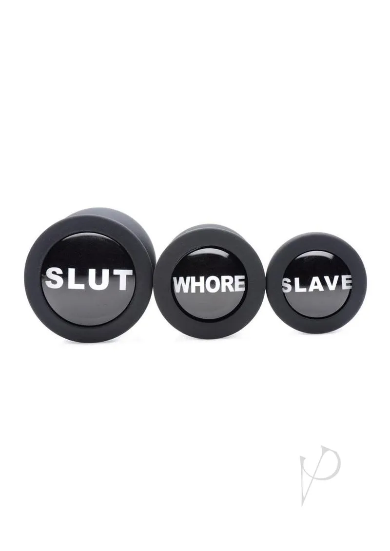 Ms Dirty Words 3pc Plug Set