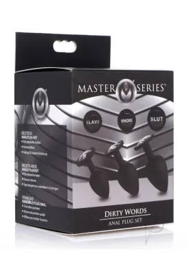 Ms Dirty Words 3pc Plug Set