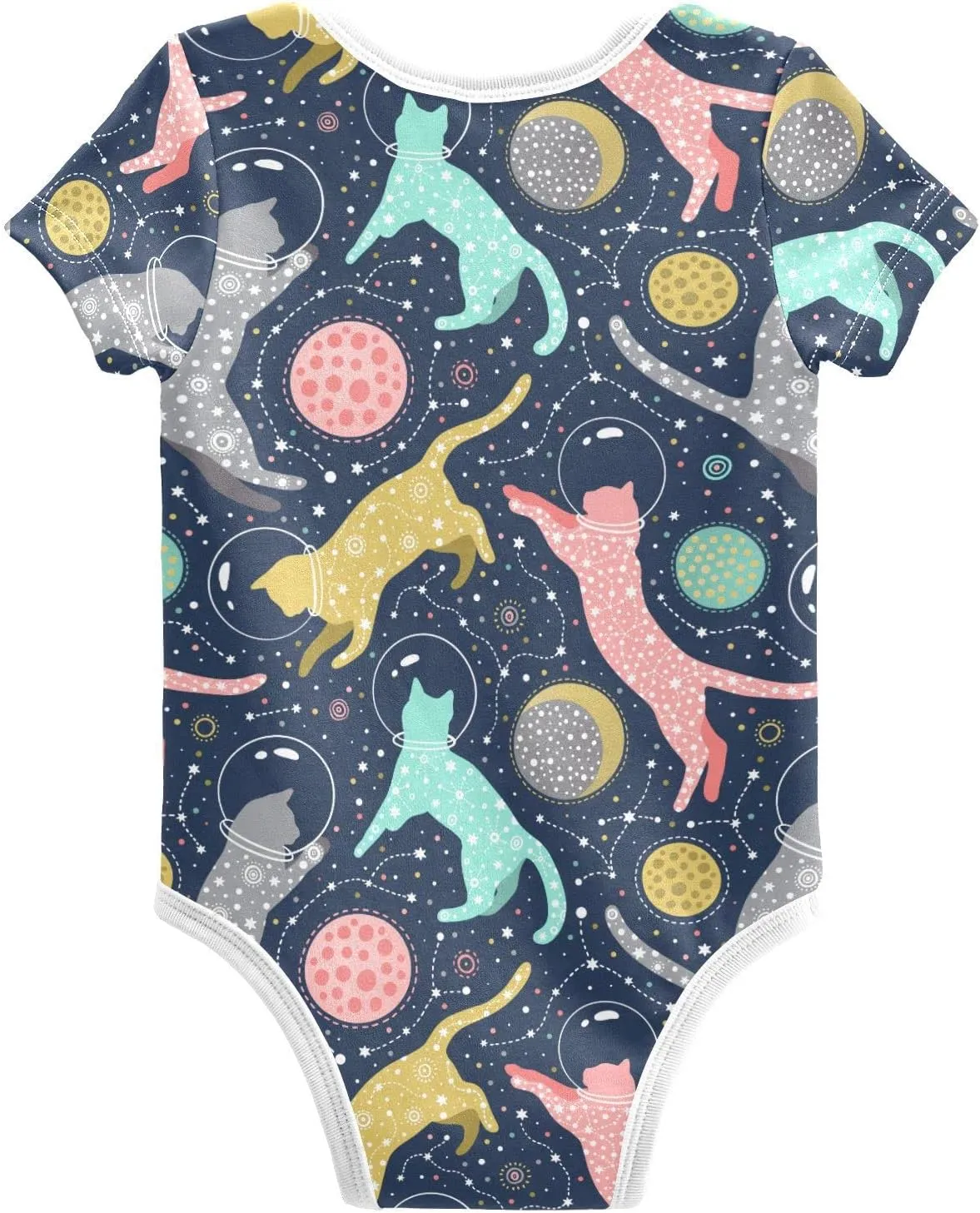 Ollabaky Unisex Baby Bodysuits Short-Sleeve Cotton Baby Clothes for Girls Boys 0-24 Months
