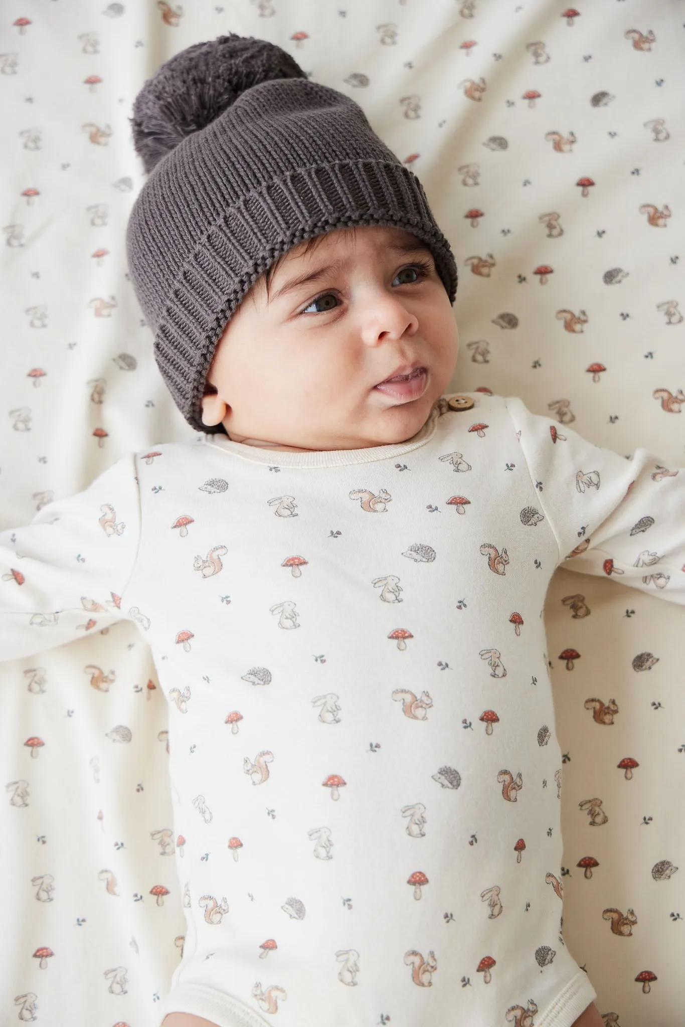 Organic Cotton Fernley Bodysuit - Woodland Friends