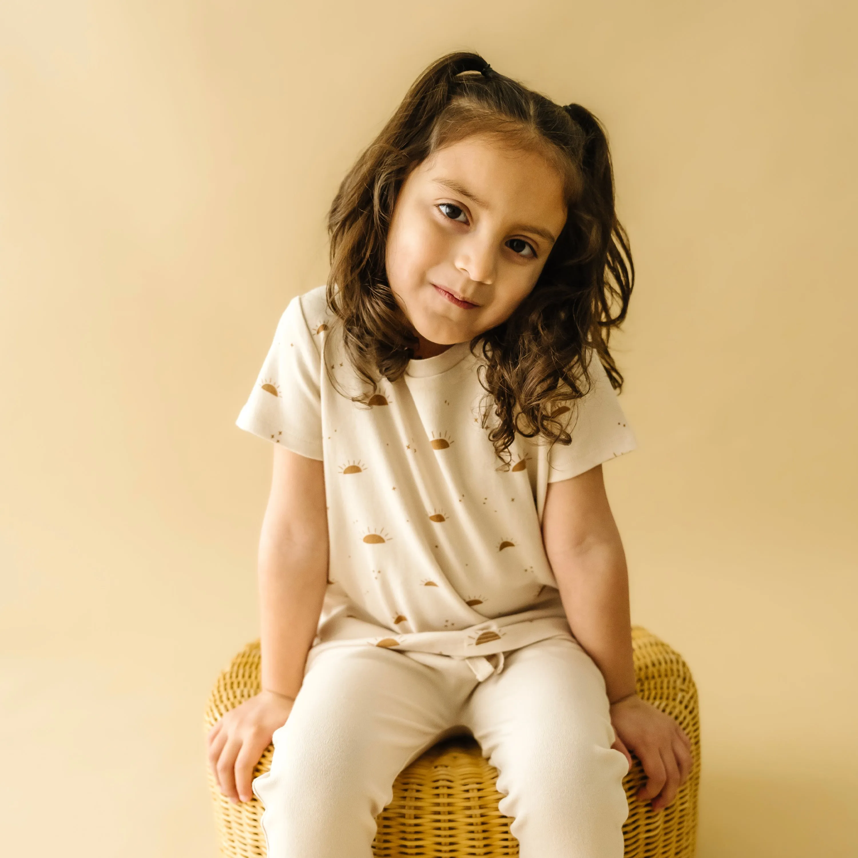 Organic Tee & Pants Set - Sunshine