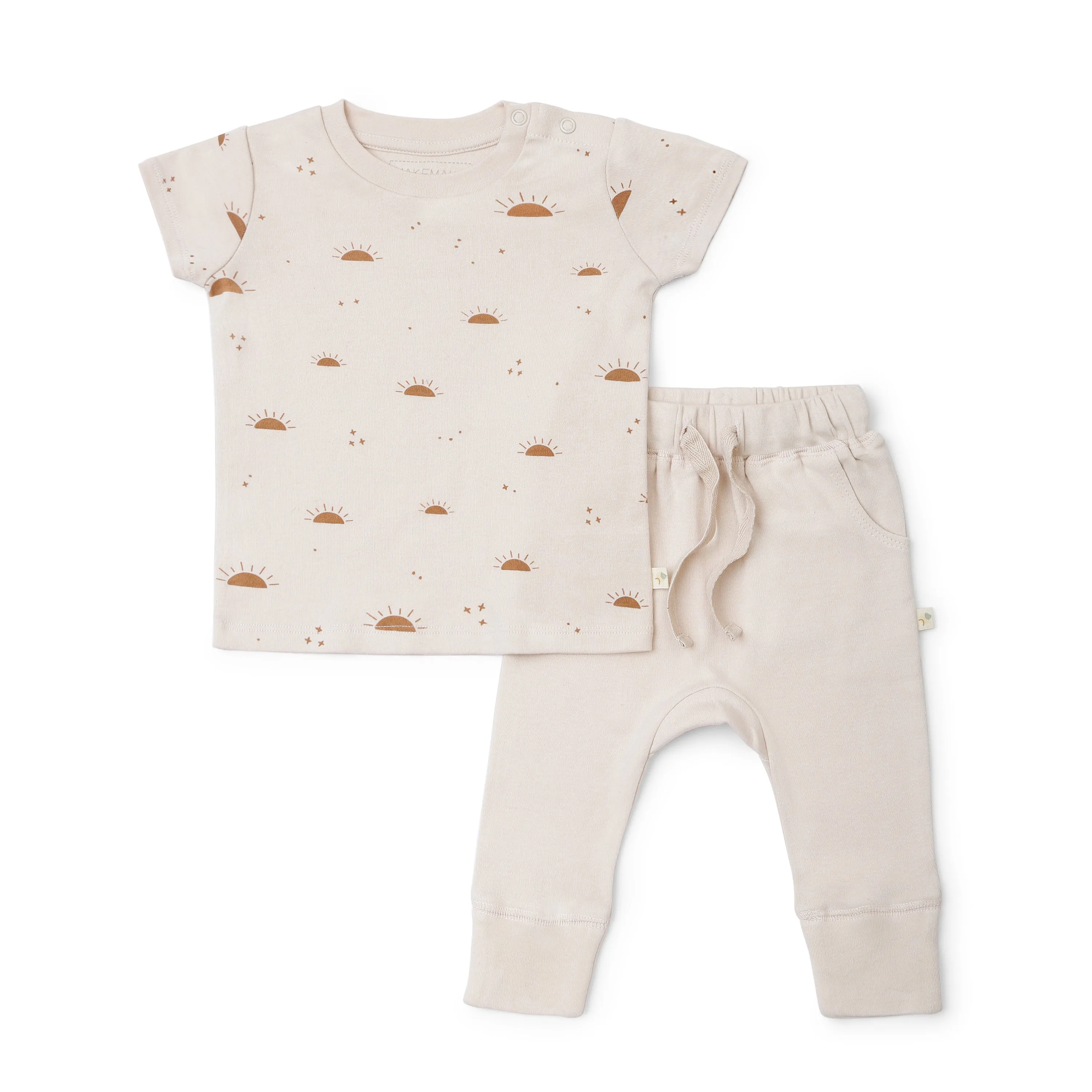 Organic Tee & Pants Set - Sunshine