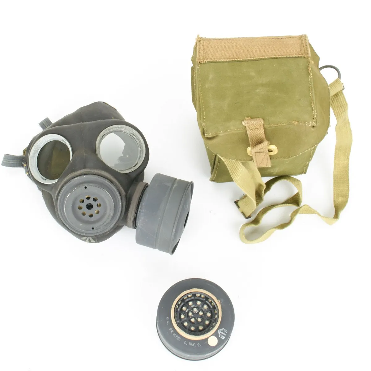 Original British WWII Gas Mask Set