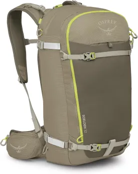 Osprey Soelden 32L Ski and Snowboard Backpack, Olive Tan