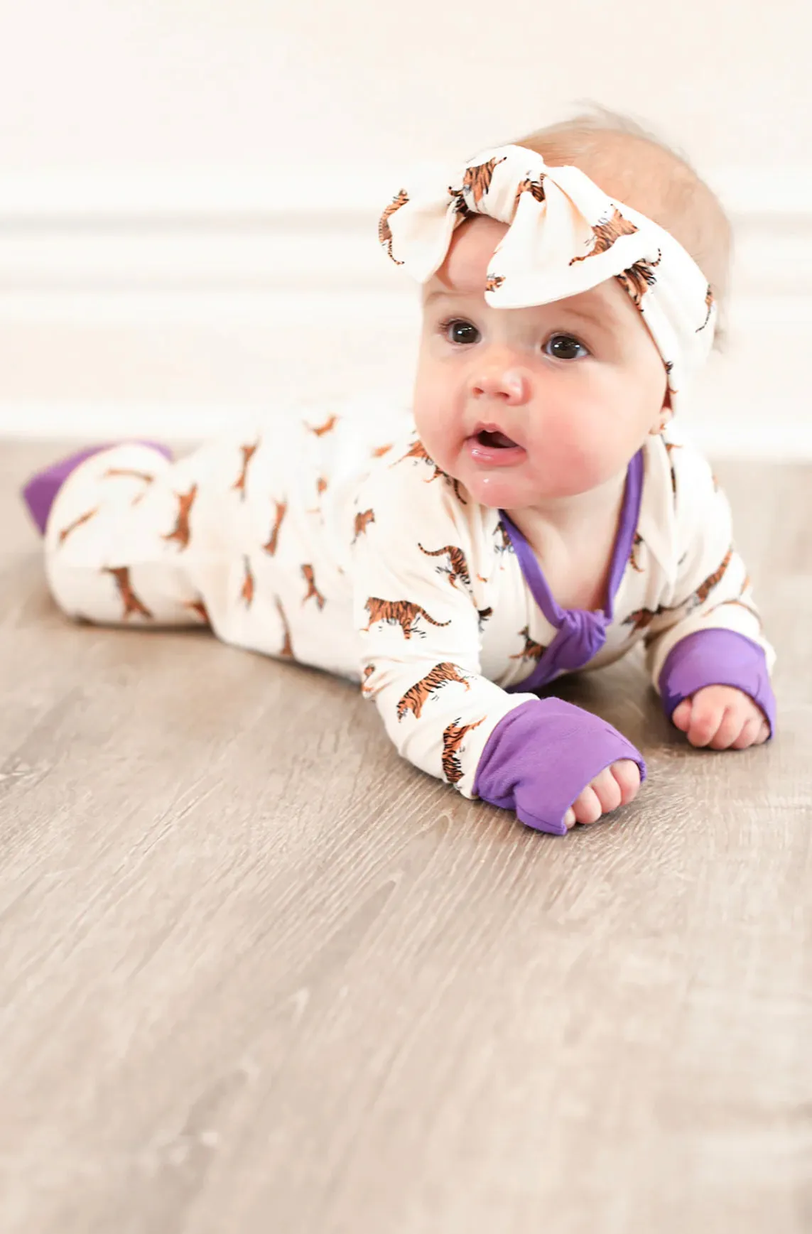 Purple Tiger Double Zip Bamboo Sleeper