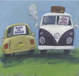 "Generation Gap" Greeting Card