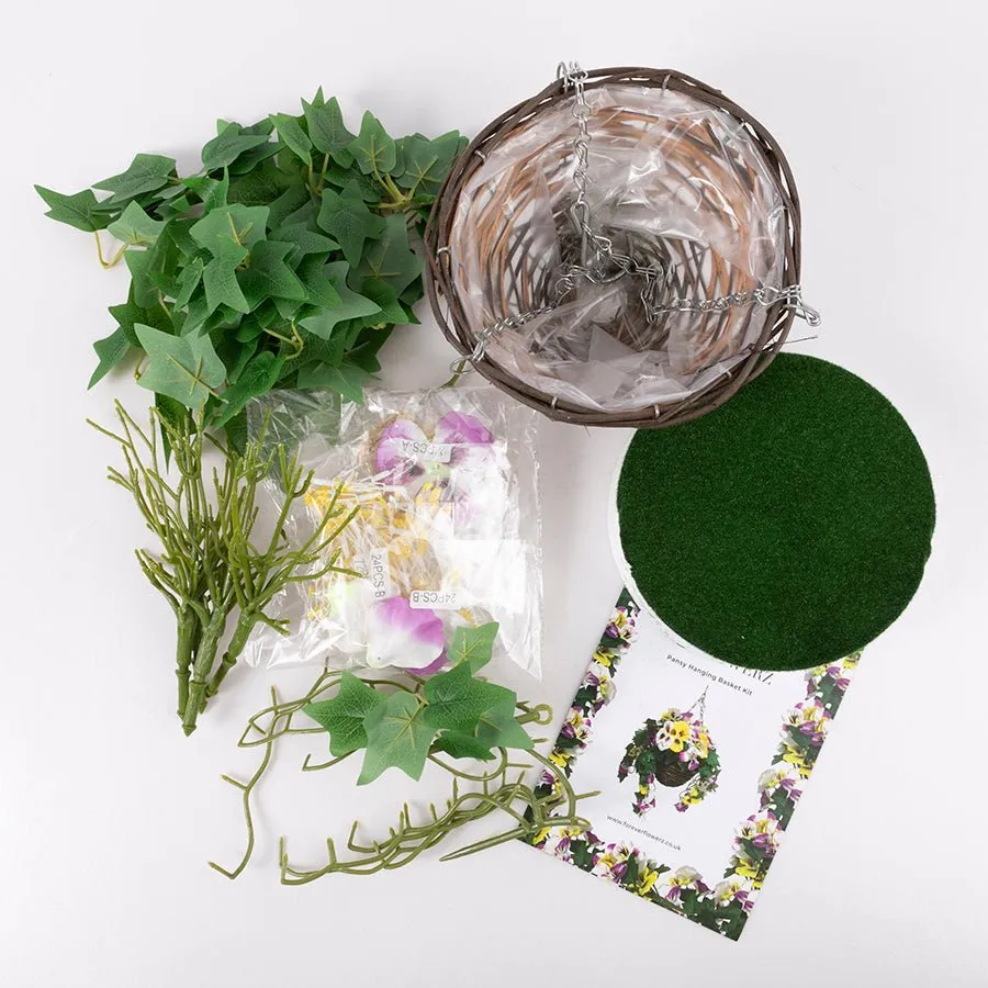 "Pansy" Forever Flowerz Hanging Basket Kit