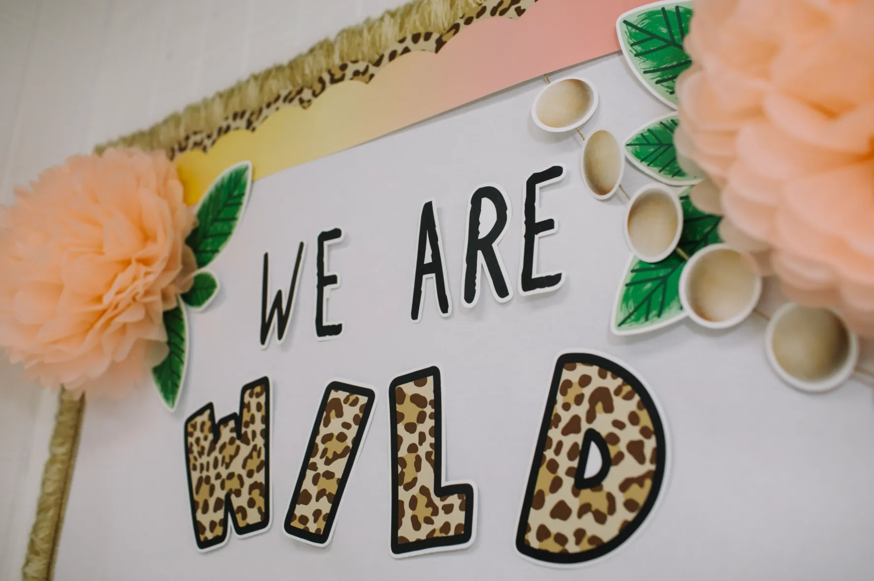 "WILD About School" Door Decor | Neutral| Simply Safari | UPRINT| Schoolgirl Style
