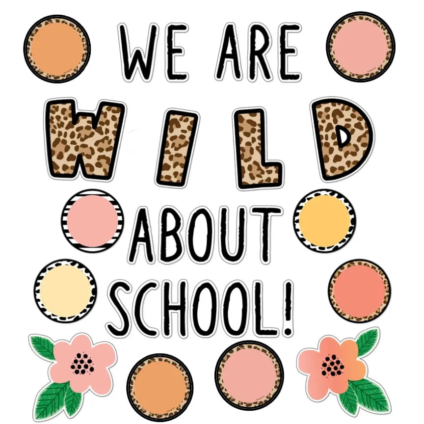 "WILD About School" Door Decor | Neutral| Simply Safari | UPRINT| Schoolgirl Style