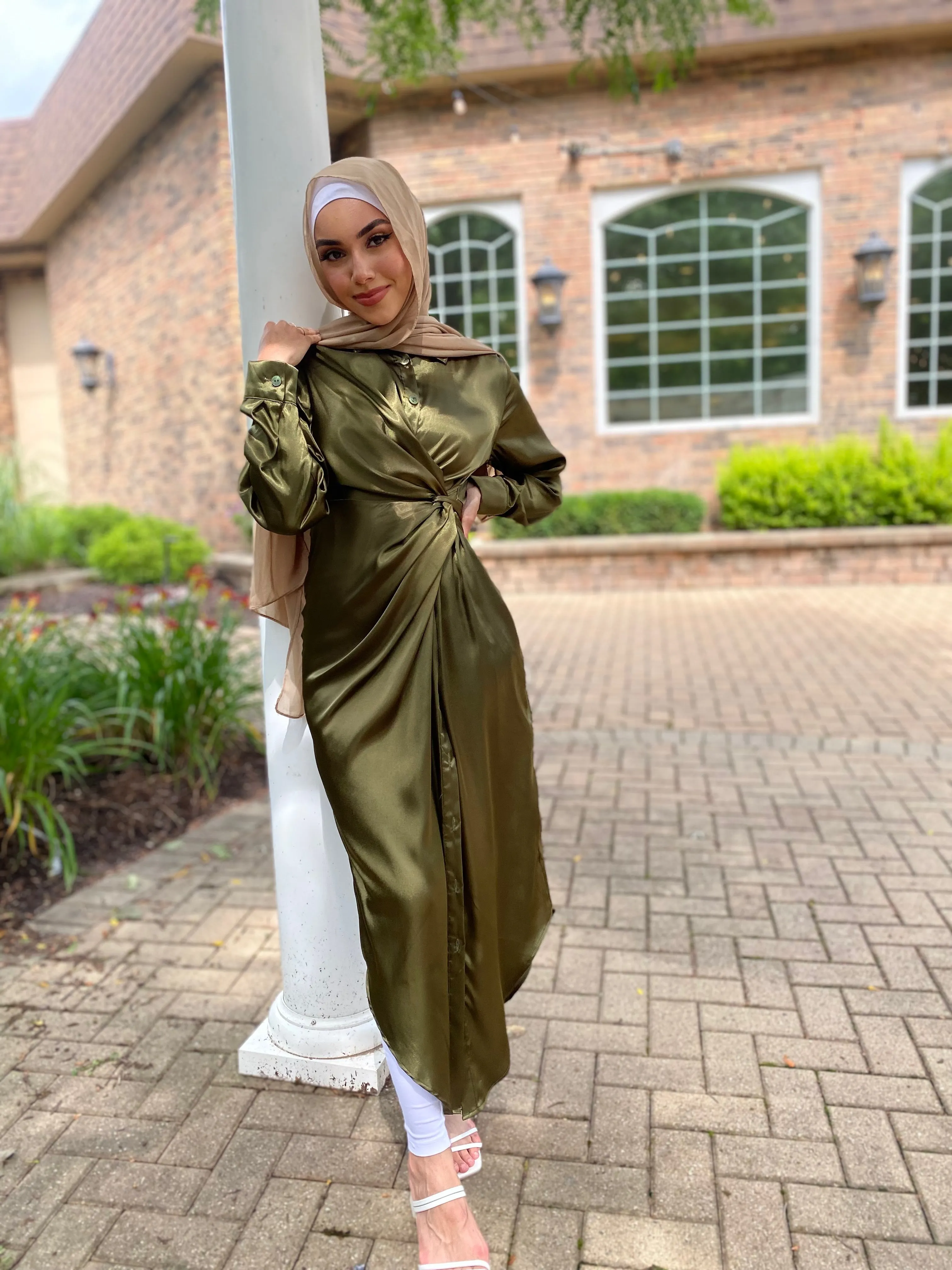 Raneem button up dress