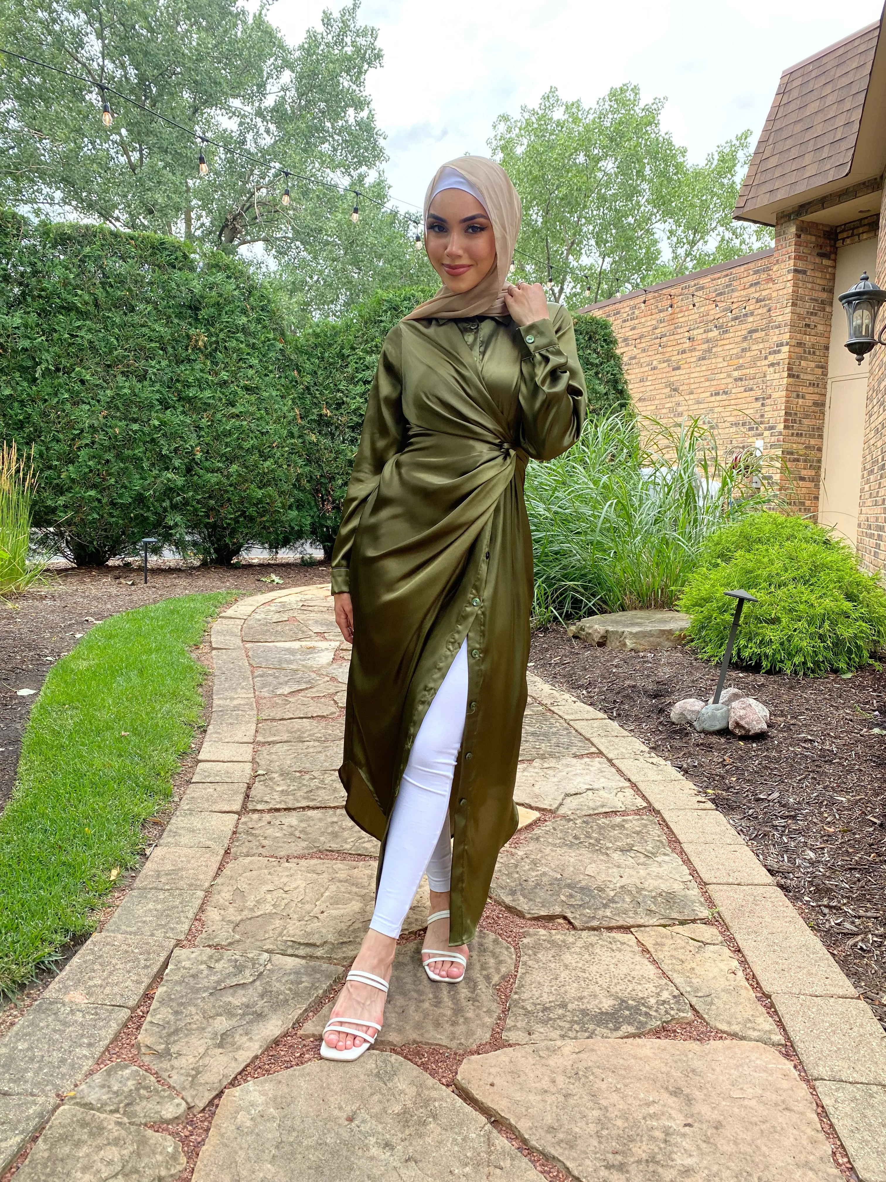 Raneem button up dress