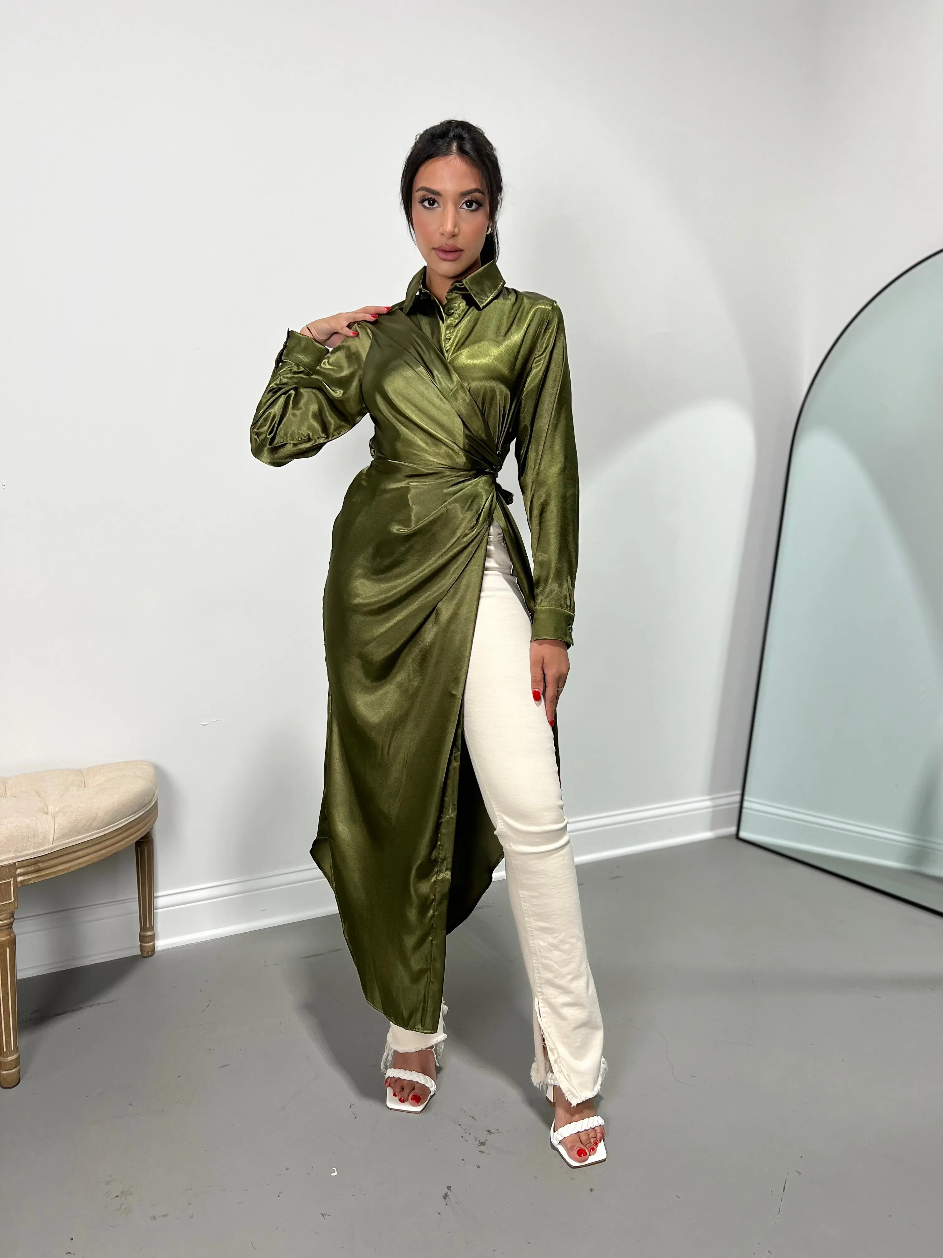 Raneem button up dress