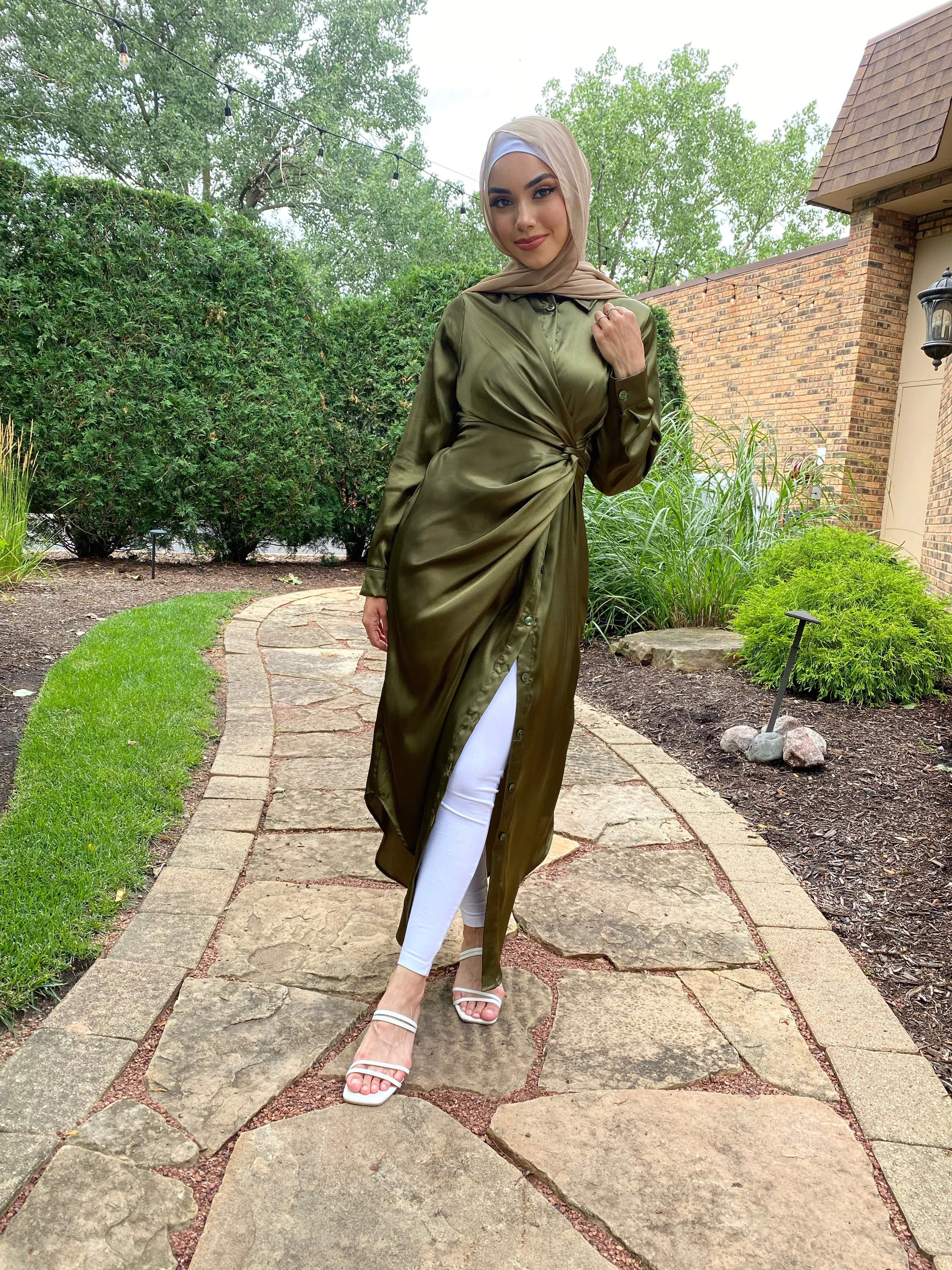 Raneem button up dress