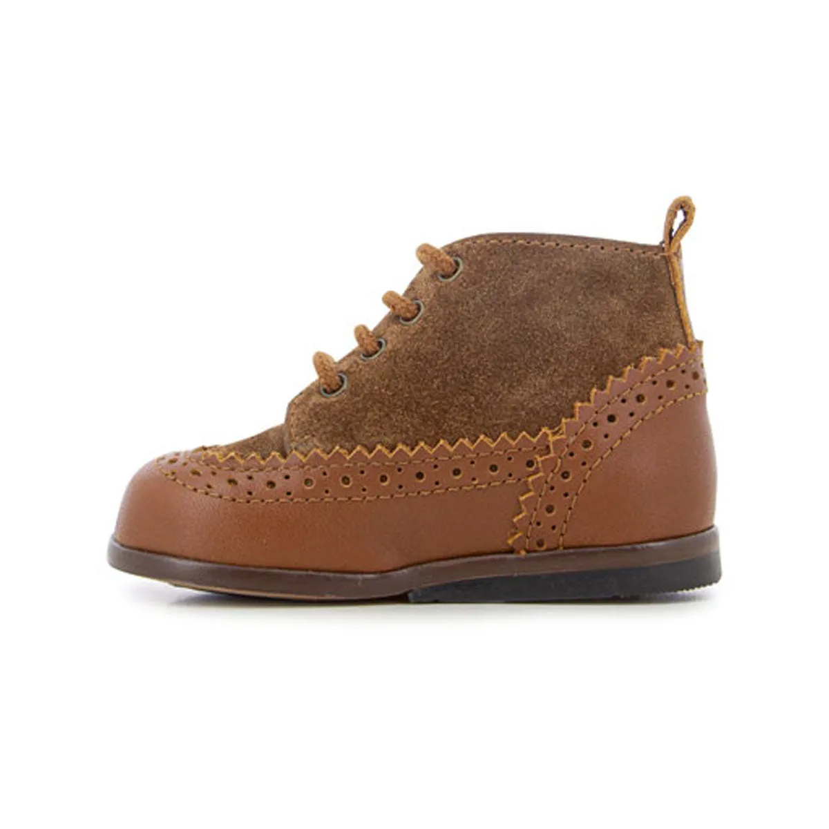 Saddle Brown Zeus Nappa-Velours Boots