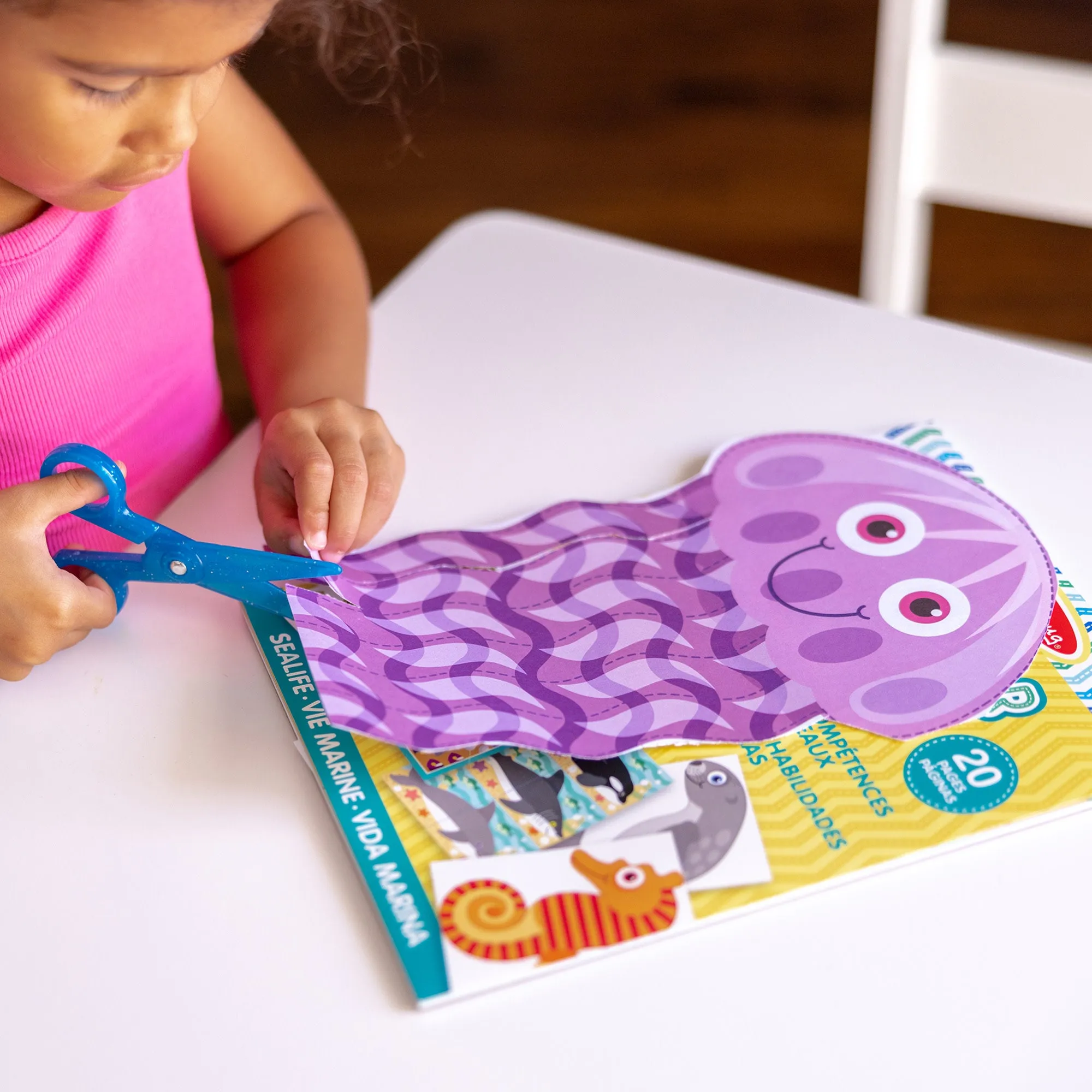 Sea Life Scissor Skills Activity Pad