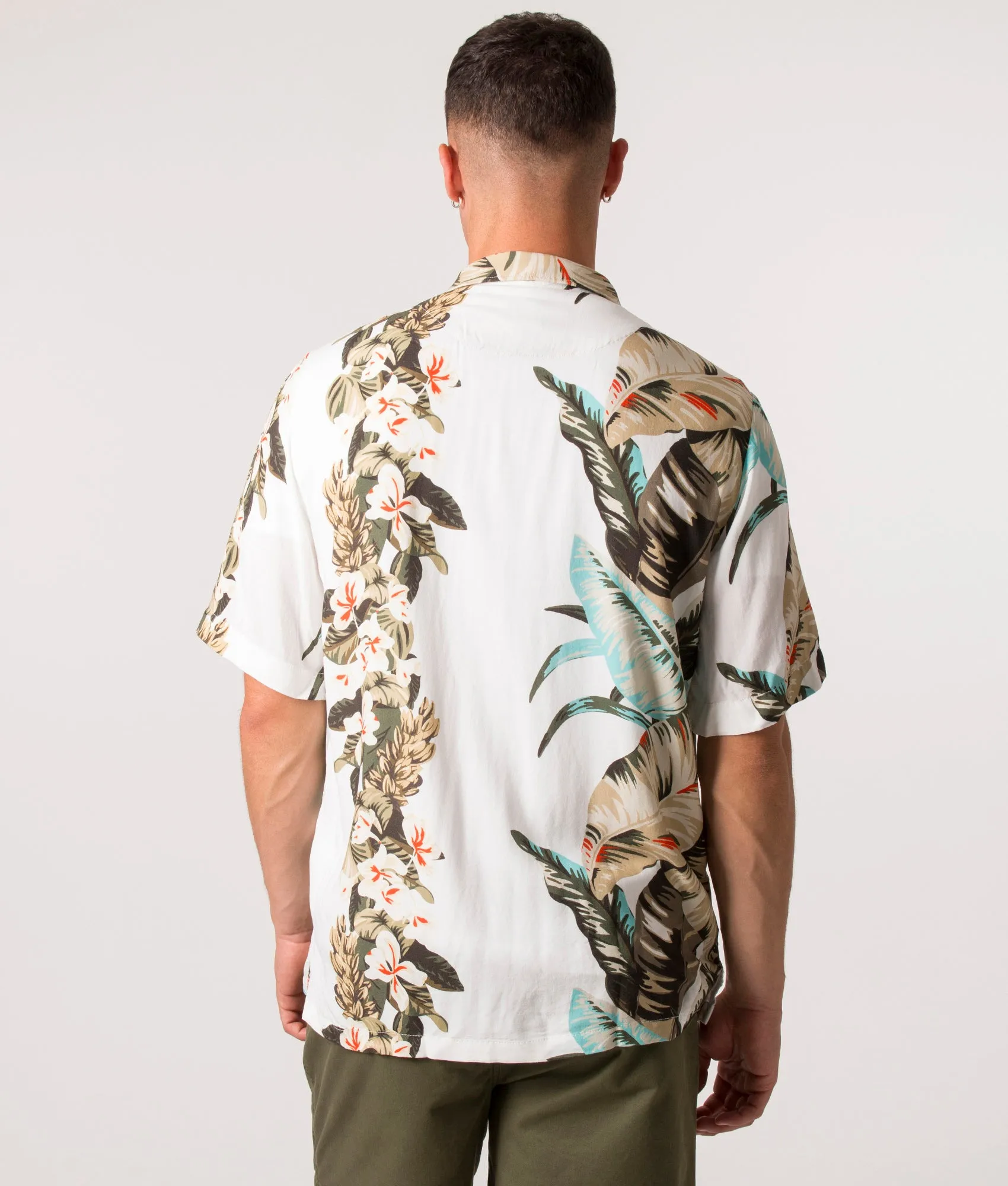 Short Sleeve Rayer Seasonal Print Shirt