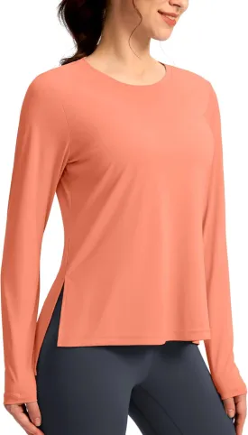 Soothfeel Women's Sun Shirts UPF 50  Long Sleeve UV Protection Workout Hiking Tops Lightweight Quick Dry SPF Outdoor Shirt