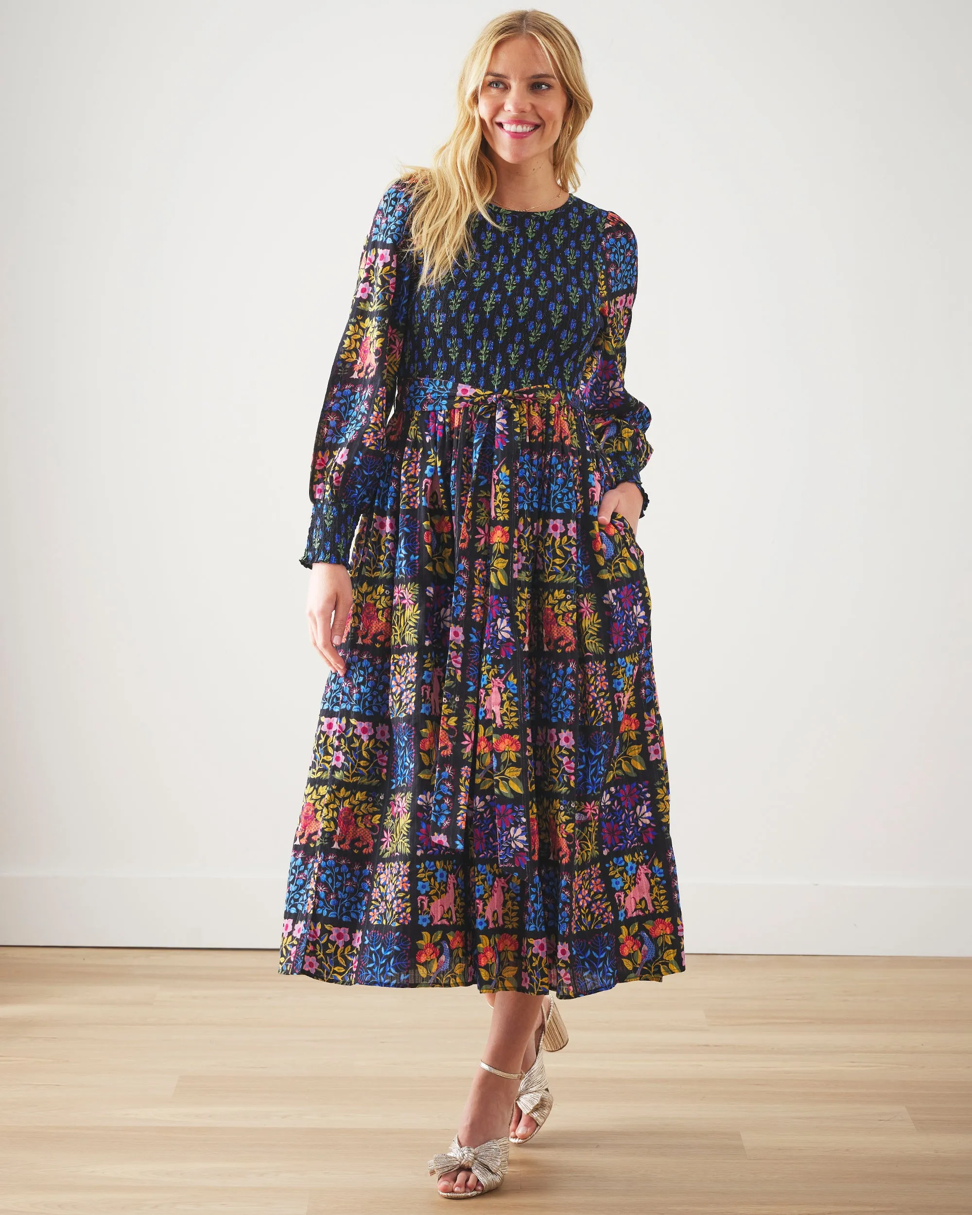 Stained Glass Storybook - Making Introductions Dress - Tea Leaves