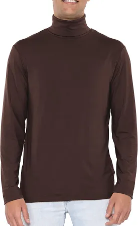 STRETCH IS COMFORT Mens Oh So Soft Luxe Long Sleeve Stretch Turtleneck